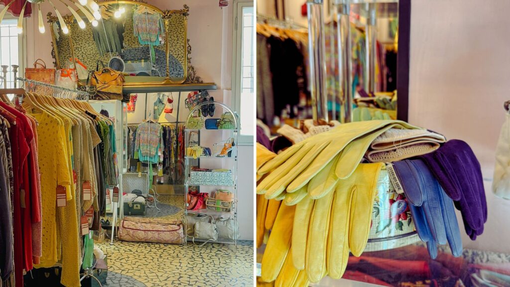 Immagini interne del negozio ANGELO Vintage Palace: accessori e interni