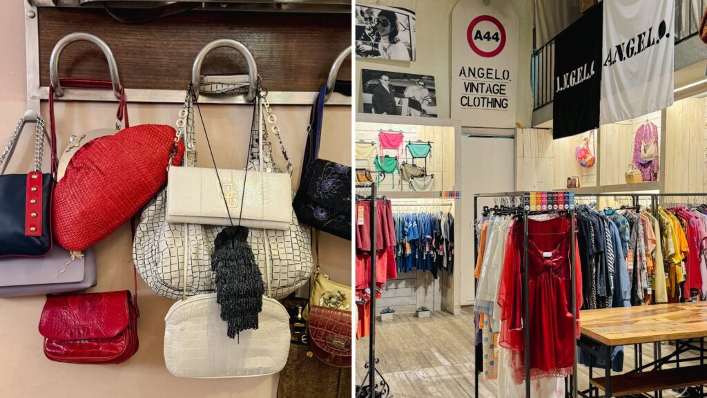 Immagini interne del negozio ANGELO Vintage Palace: borse e interni
