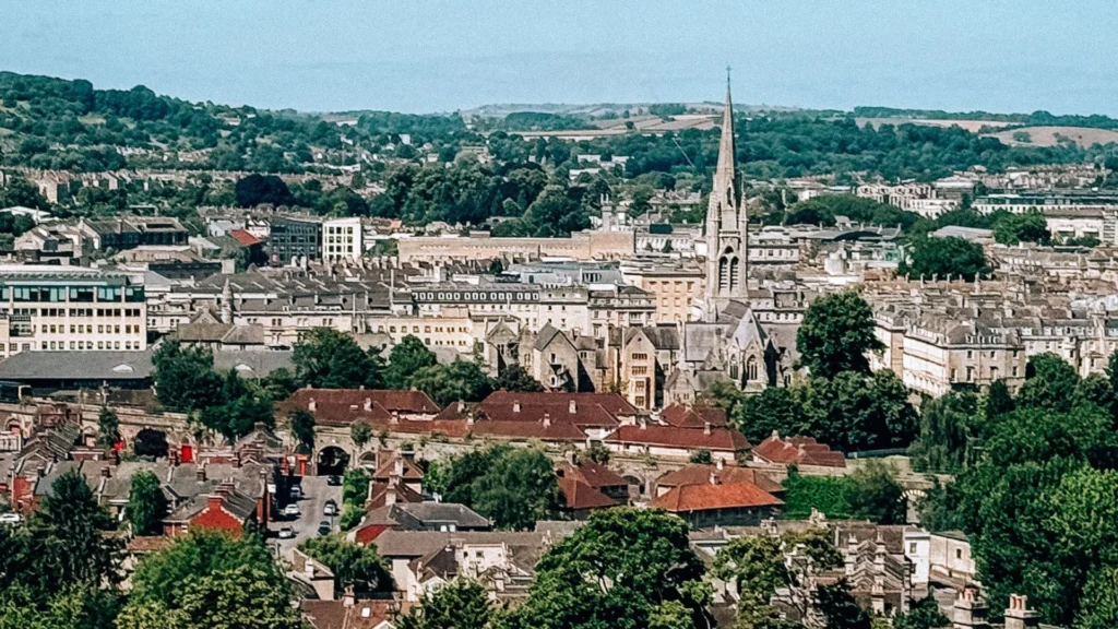 Bath dall'alto